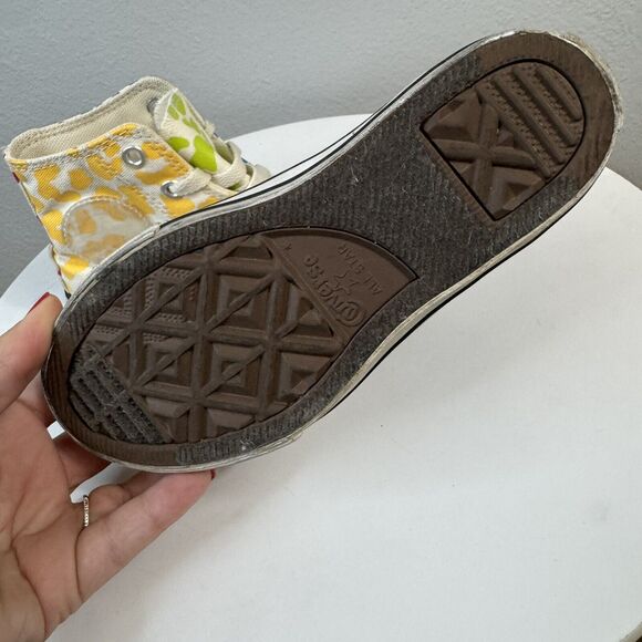 Converse CTAS HI Marquis Mills‎ Size 12 Girls Leopard Print Sneaker Shoe VGUC - Picture 6 of 7